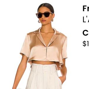 Revolve silky freya top in champagne